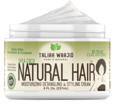 TALIAH WAAJID Shea-Coco Natural Hair Style Cream 8oz for 3C-4C Hair