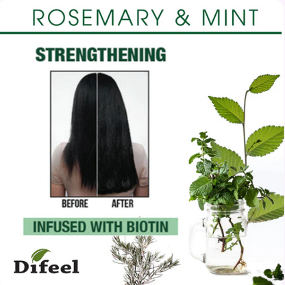 Difeel(Sunflower) Rosemary Mint Strengthening Shampoo (12oz)