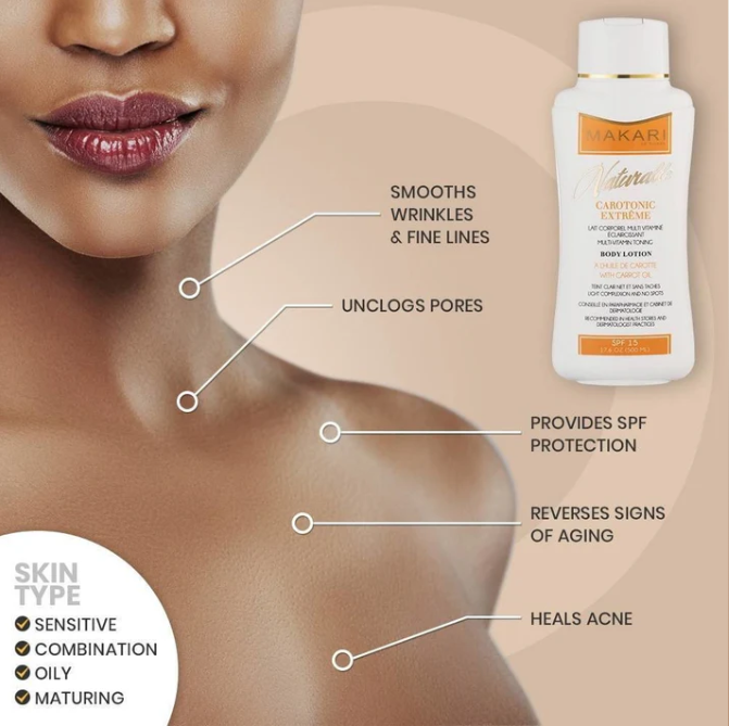 Makari Carotonic Extreme Glow Renewing Body Lotion - SPF15