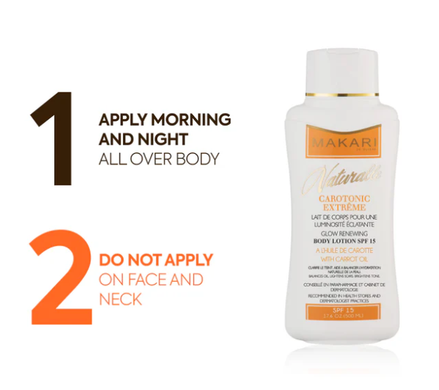 Makari Carotonic Extreme Glow Renewing Body Lotion - SPF15
