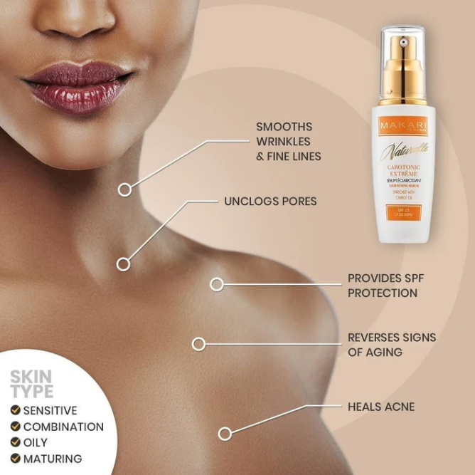 Makari Carotonic Extreme Glow Renewing Face Serum - SPF15 (1.7oz)