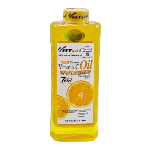 VEETGOLD Vitamin C Body Corrector Oil – whitening and glowing face and body SPF 15