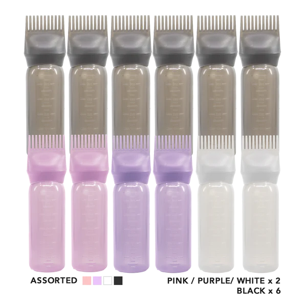 Kim & C Root Comb Application Bottle- Assorted