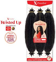 X-PRESSION TWISTED UP SPRINGY AFRO TWIST 16"