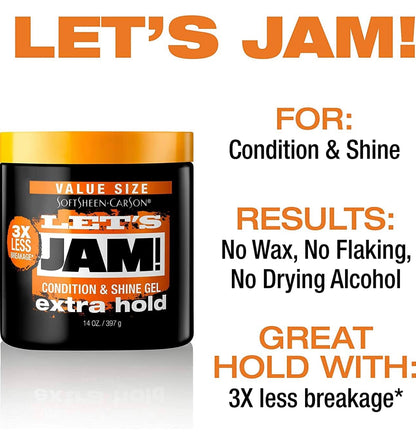 LET'S JAM CONDITION & SHINE GEL EXTRA HOLD