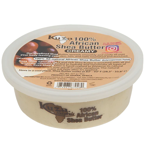 KUZA 100% African Shea Butter White [Creamy]  8oz
