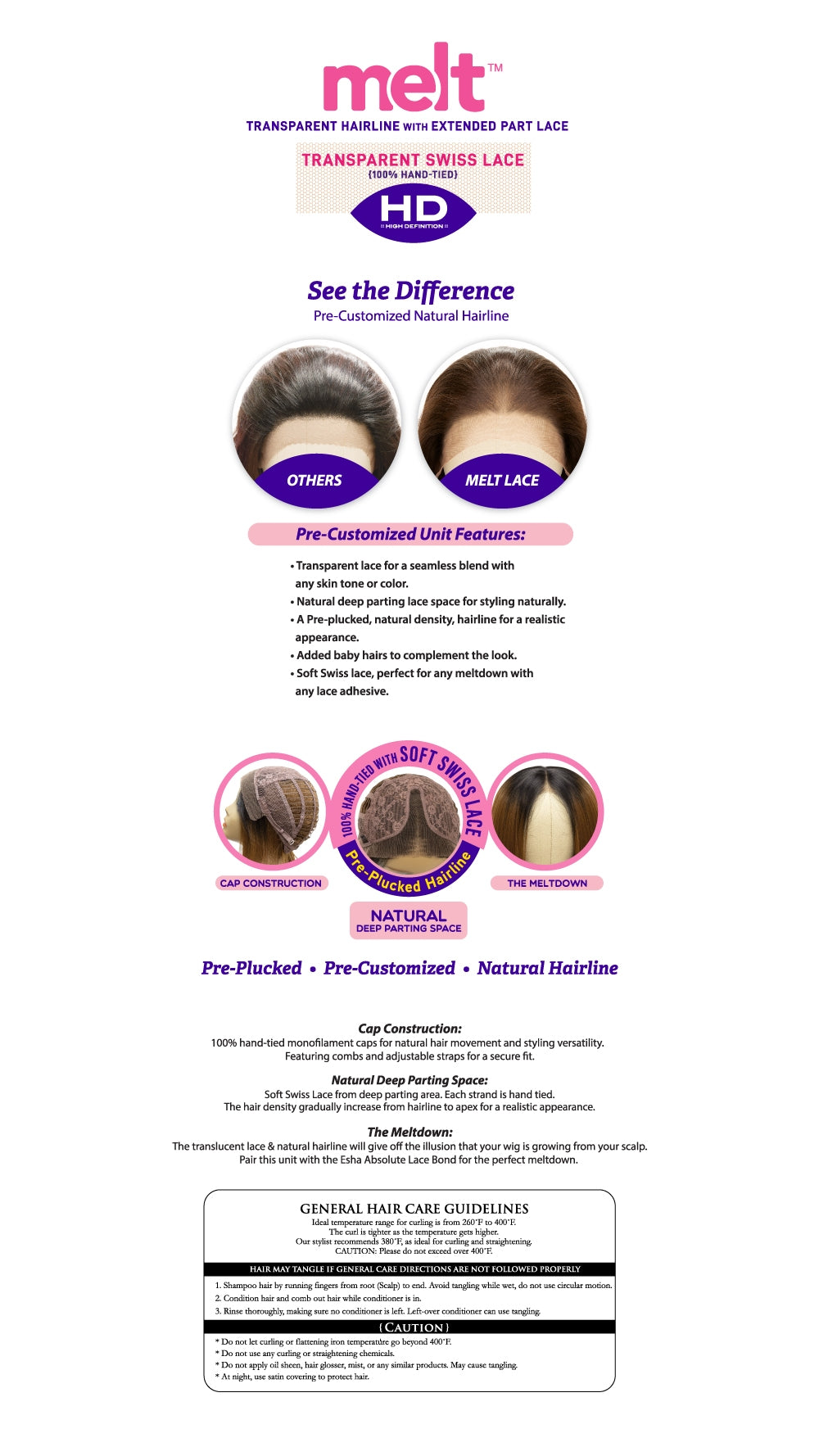 JANET COLLECTION MELT HD PART LACE WIG- AVA