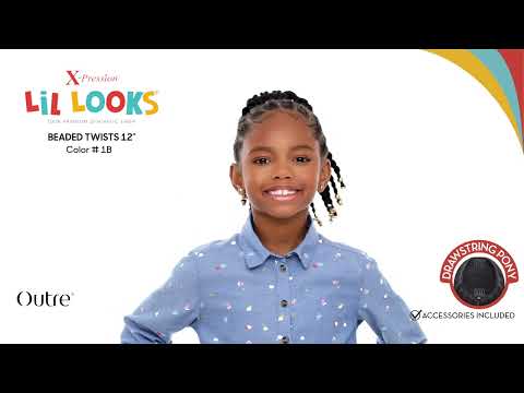 Outre Lil Looks Drawstring Ponytail - BEADED TWIST 12"