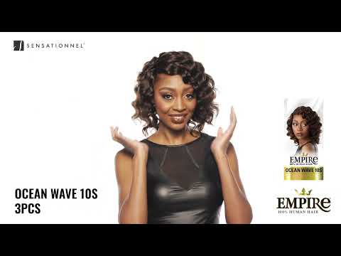 Sensationnel Empire 100% Human Hair Weaves 3PCS - OCEAN WAVE 10S