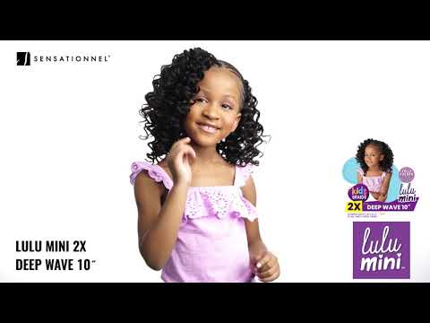 Sensationnel Lulu Mini Kids 2X Crochet Braid - DEEP WAVE 10