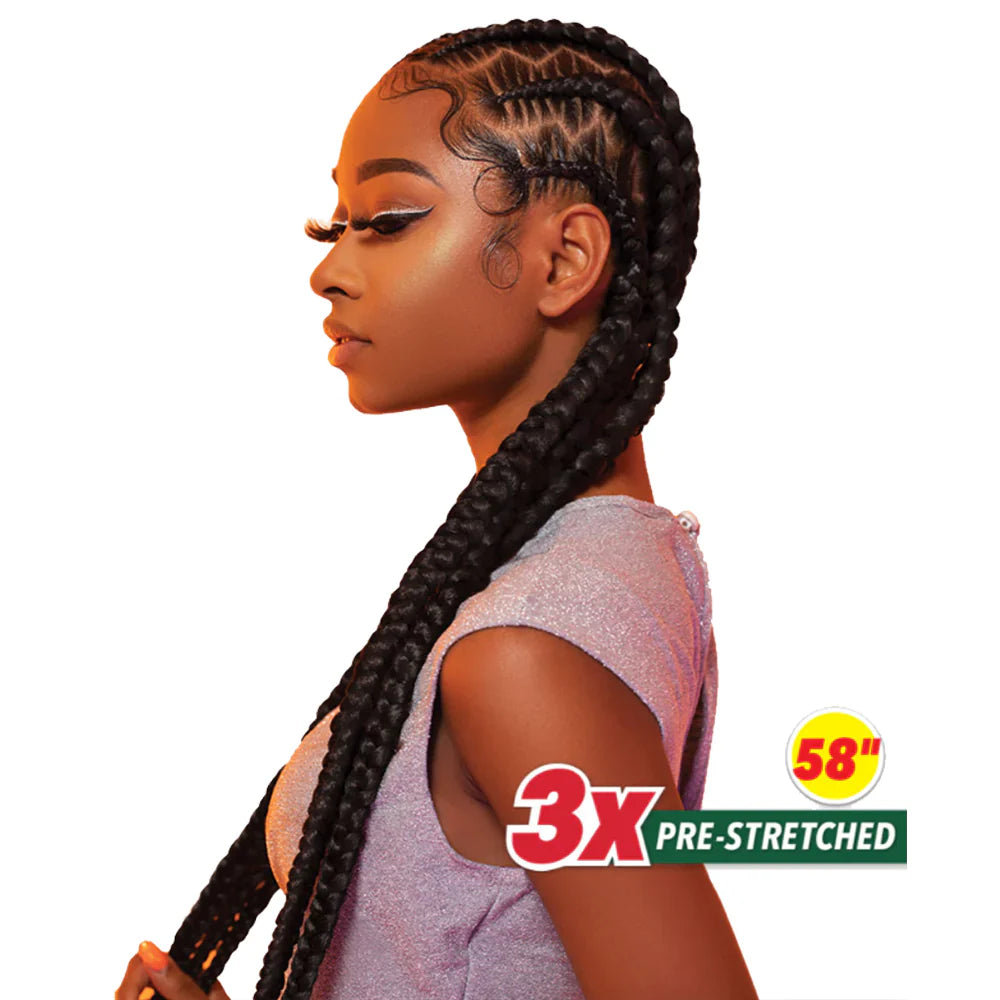 SENSATIONNEL AFRICAN COLLECTION 3X X-Pression Prestretched Braid 58"