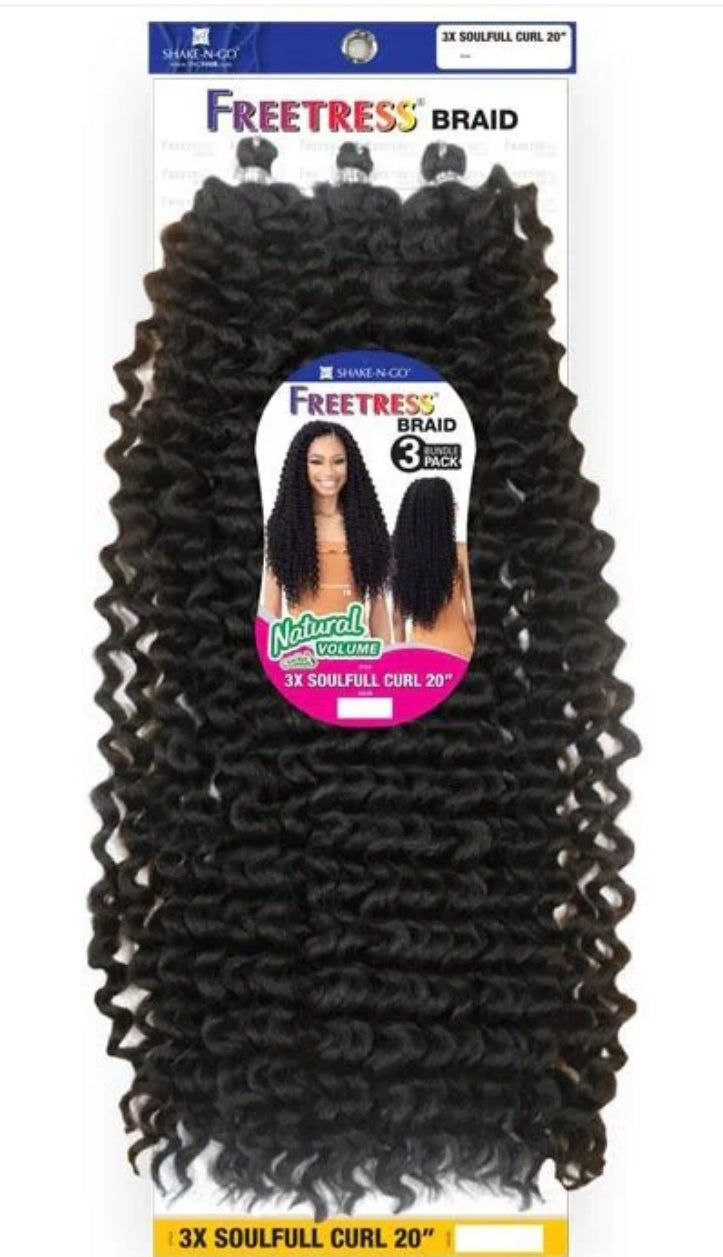 Freetress Crochet Braid - 3X SOULFULL CURL 20"