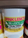 Bellatique Pink Lemon Braiding Gel -Tea tree (5 oz)
