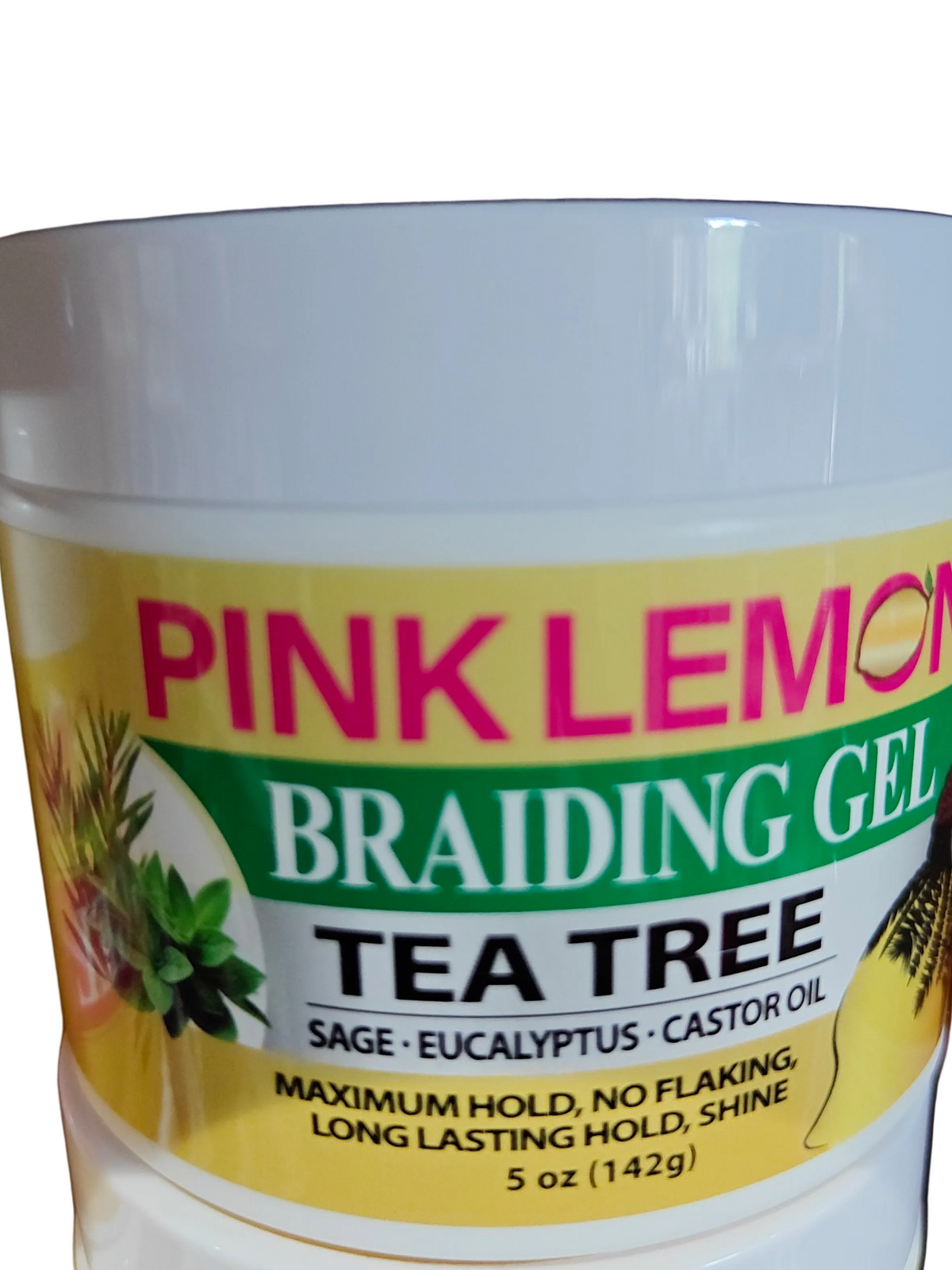 Bellatique Pink Lemon Braiding Gel -Tea tree (5 oz)