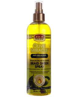 AFRICAN PRIDE Olive Miracle Braid Spray [Extra Shine] (12oz)