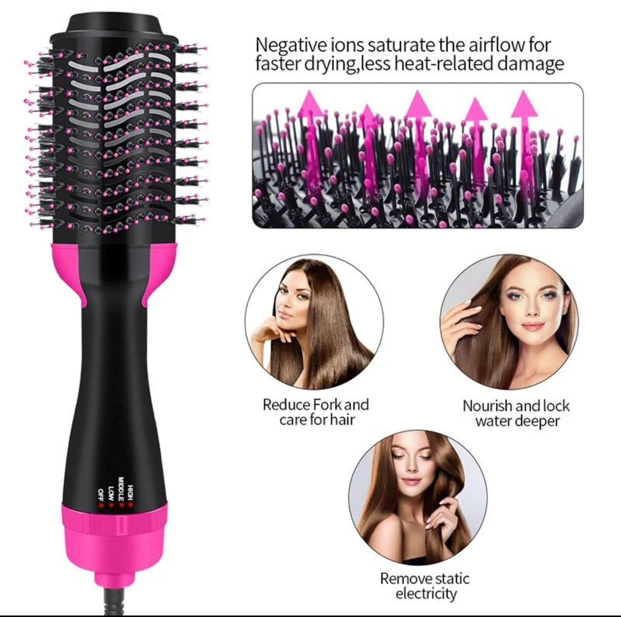 3 in 1 HAIR DRYER BRUSH