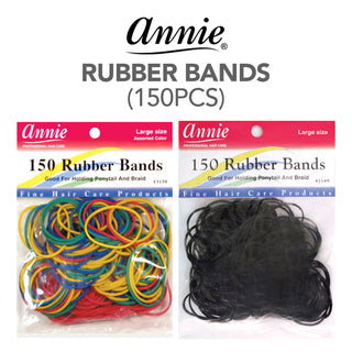 Annie Rubber Band – 150pcs, 300pcs & 1000pcs | Durable Hair Elastics for Braids & Ponytails